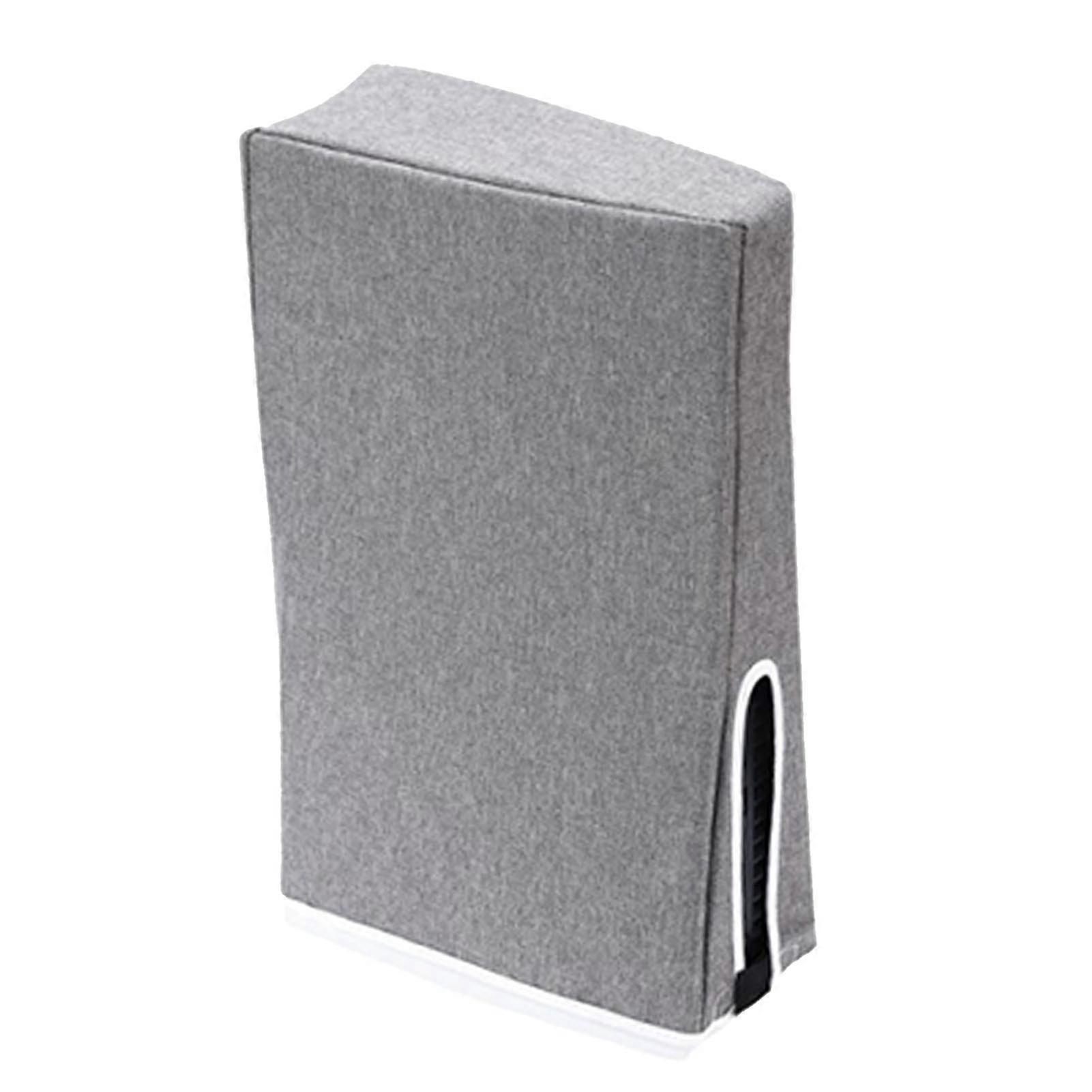 Vertical Dustproof Protective Cover for PS5 Game Console, Oxford Fabric, Gray