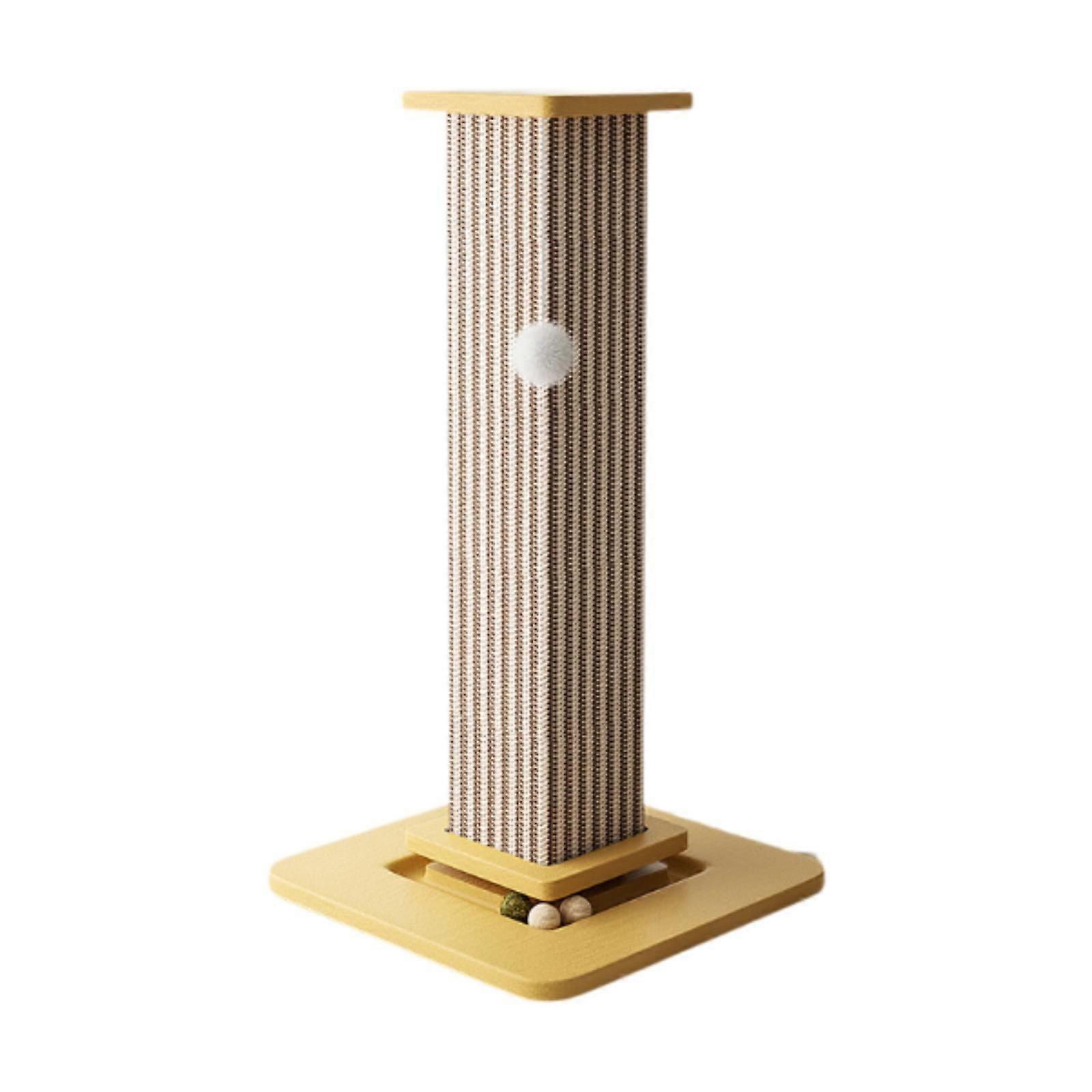 Cat Scratching Post Grind Claw Cats Climbing Tree for for Kitten Interactive yellow