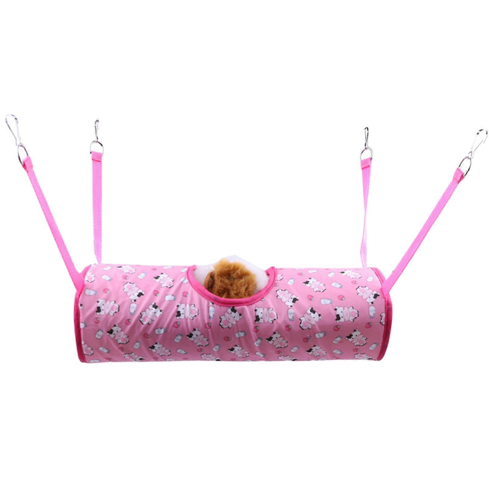 Pet Habitat Décor Hideout Tunnel Toy Hamster Hanging Hammock Winter Bedding Hideaway Tunnels for Small Animals Squirrels