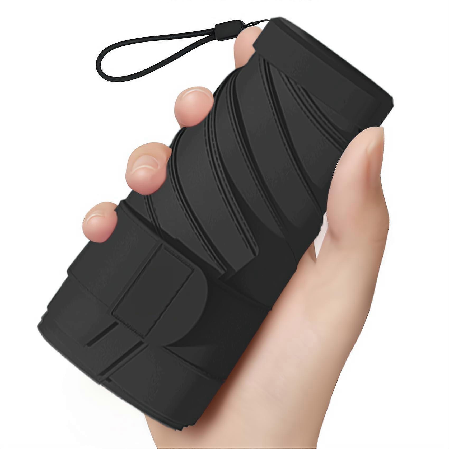 Compact mini umbrella with case for purse and pocket storage