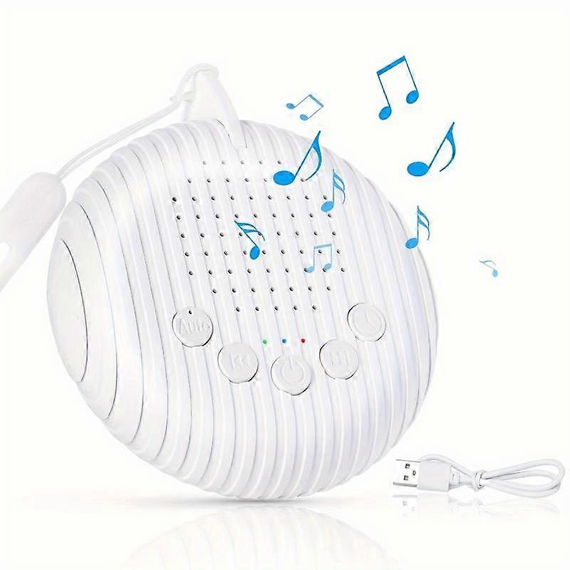 Portable White Noise & Sound Machine - 10 Soothing Sounds | Timer & Memory Function | Ideal for Home, Office, Travel | Enhance Sleep & Focus