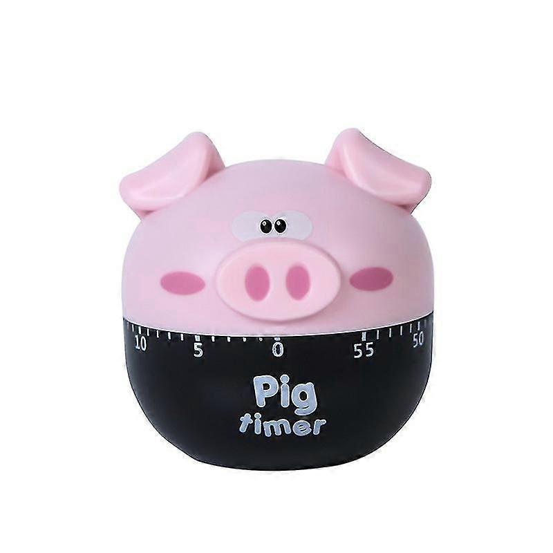 Kitchen Cooking Countdown 60 Mins Steel/Plastic Mechanical Timer Alarm Pink