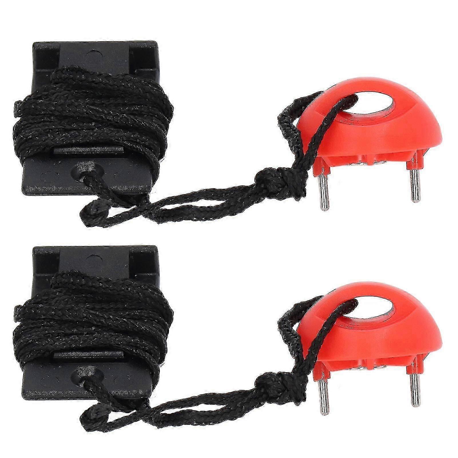 2pcs καθολικός τρέχοντας βασικός διακόπτης στάσεων έκτακτης ανάγκης κλειδαριών διακοπτών ασφαλείας διαδρόμων μηχανών μαγνητικός για την άσκηση