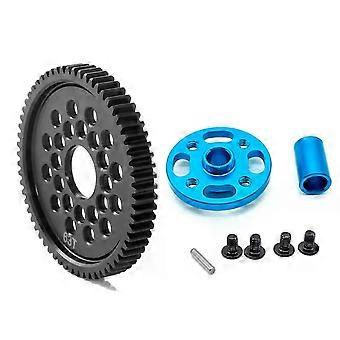 63T 54500 Engrenagem de dentes retos e montagem de engrenagem Conjunto de engrenagens de alta velocidade para Tamiya TT-02 TT02 1/10 Peças de atualização de carro RC