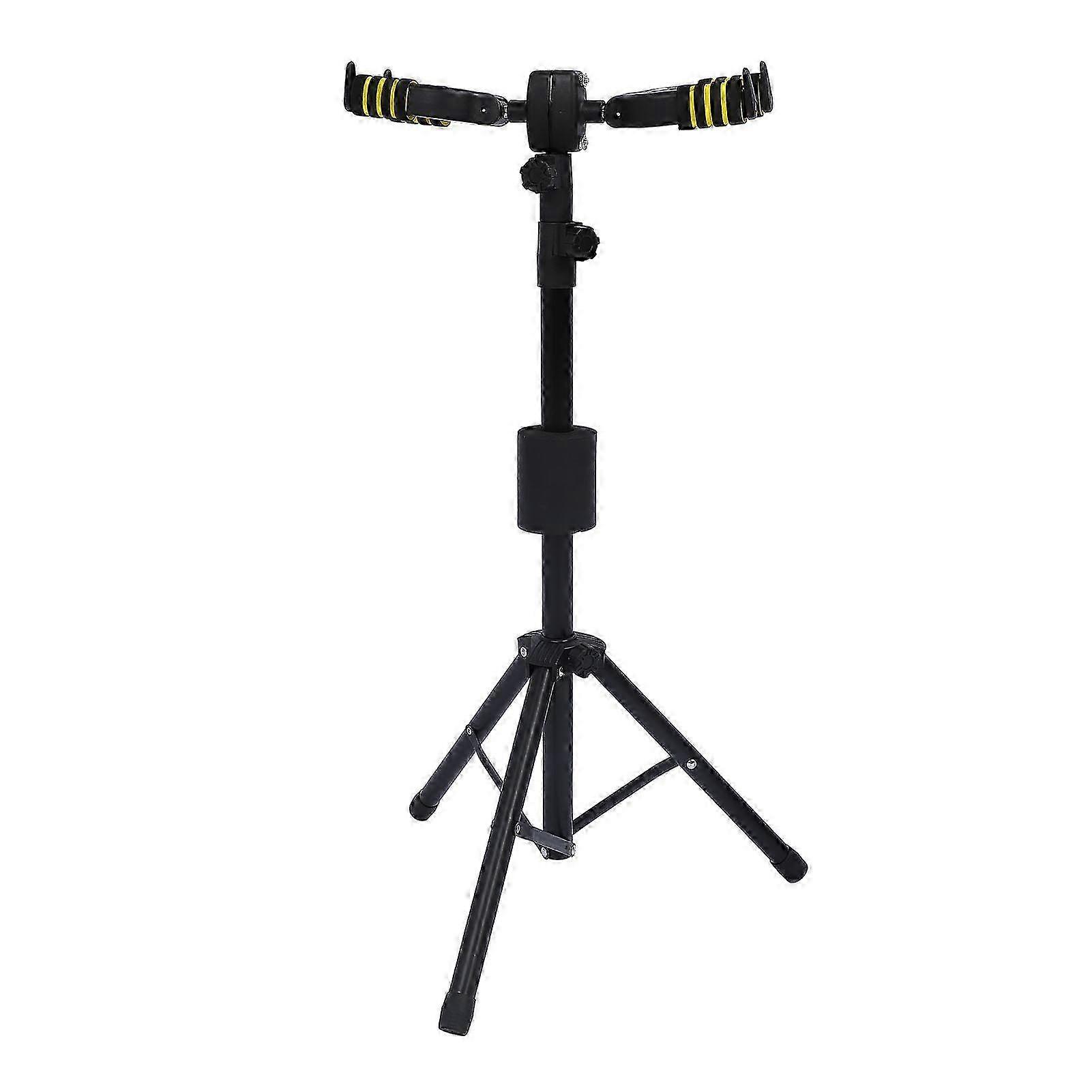 Floor Stand for Double Guitars - Gravity Auto-Lock, Non-Slip, Anti-Scratch