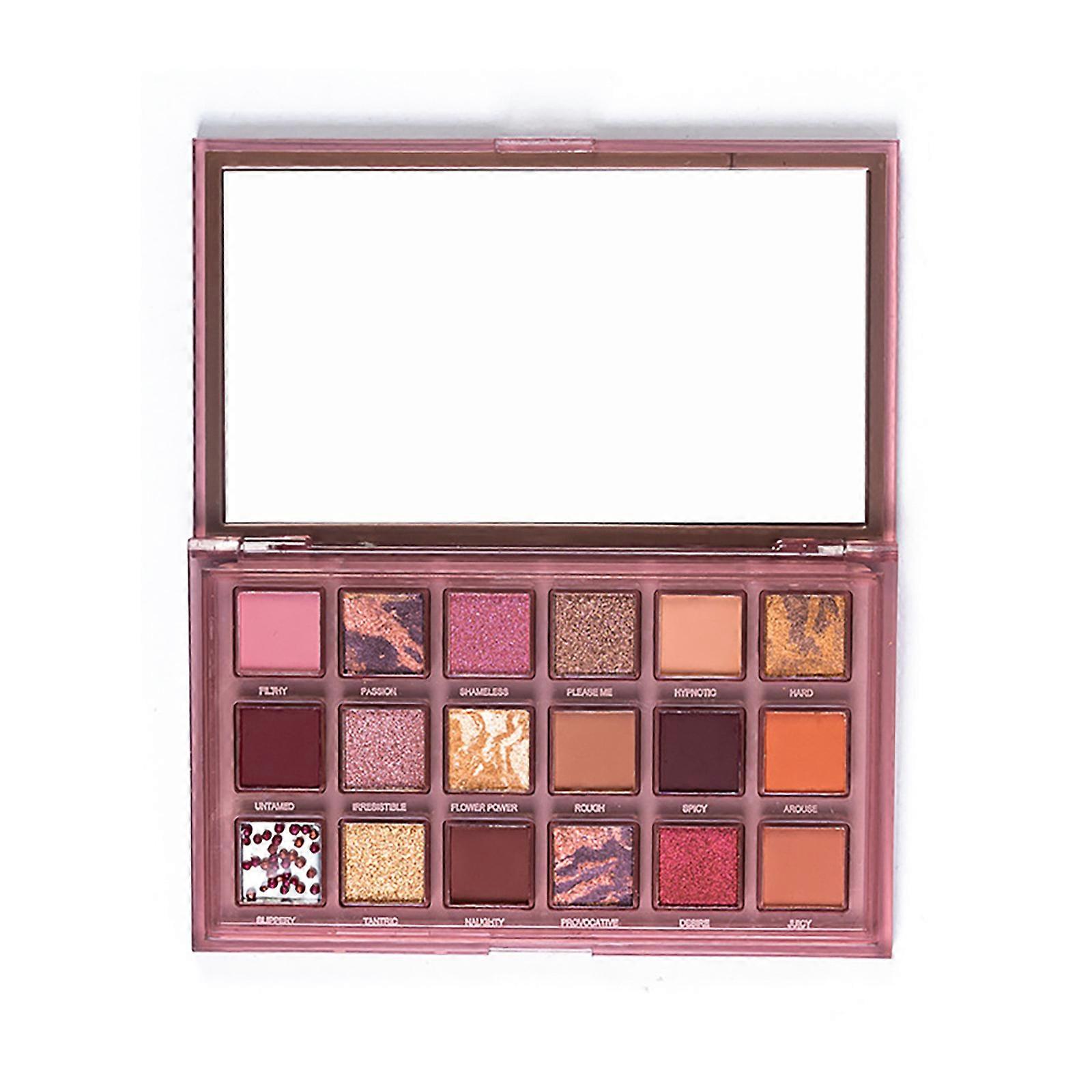 Invert Rose 18 Color Eyeshadow Matte Pearlescent Pomegranate Seed Eyeshadow 18g