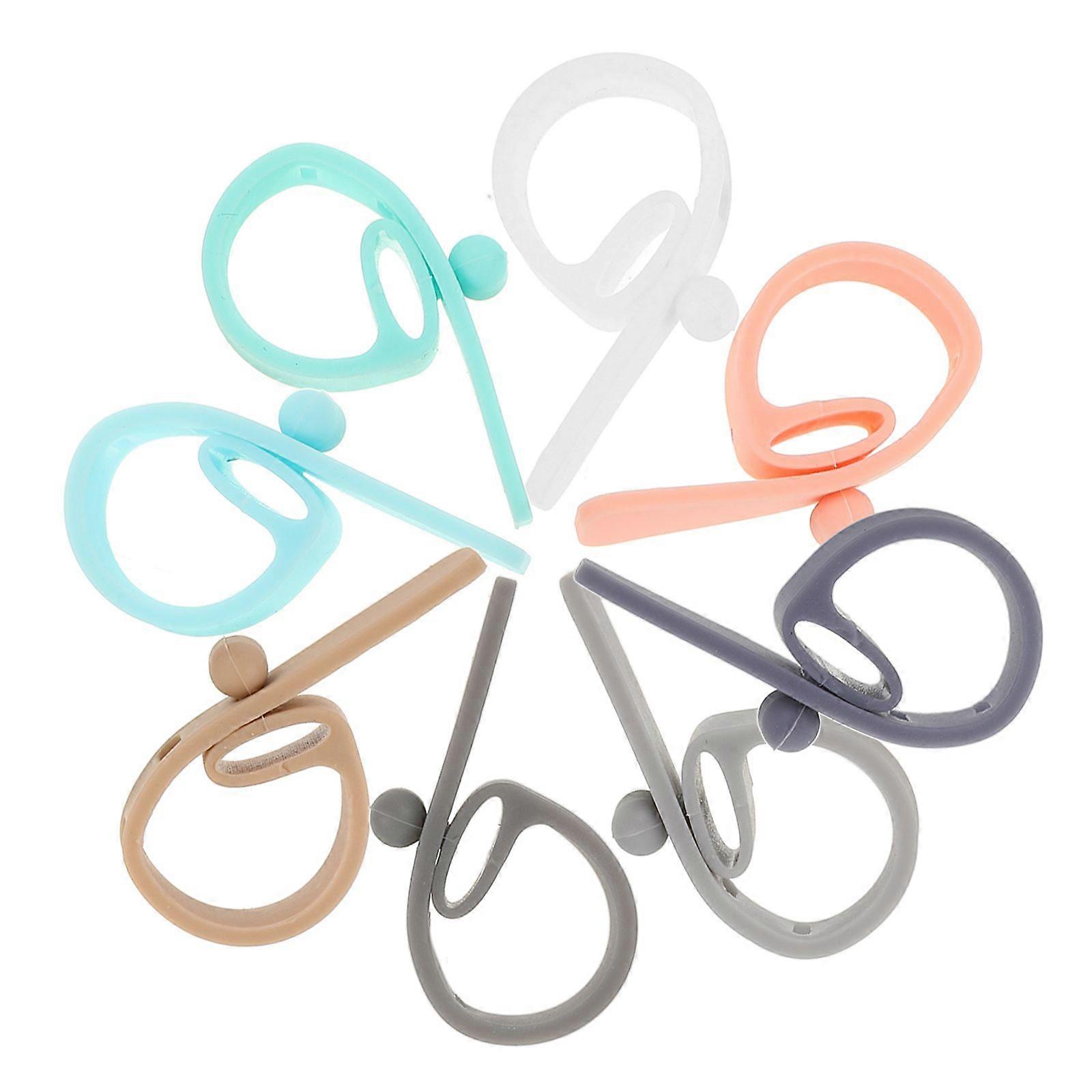 8pcs Silicone Cable Ties Wire Ties Cord Strap Organizer Cable Organizing Tool