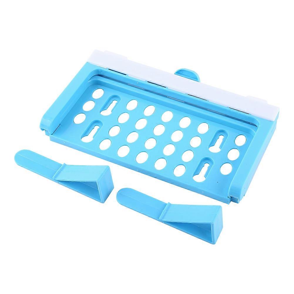 Foldable Plastic Trash Bag Rack for Kitchen - Hanging Garbage Storage Organizer, Compact Design, Space-Saving Solution