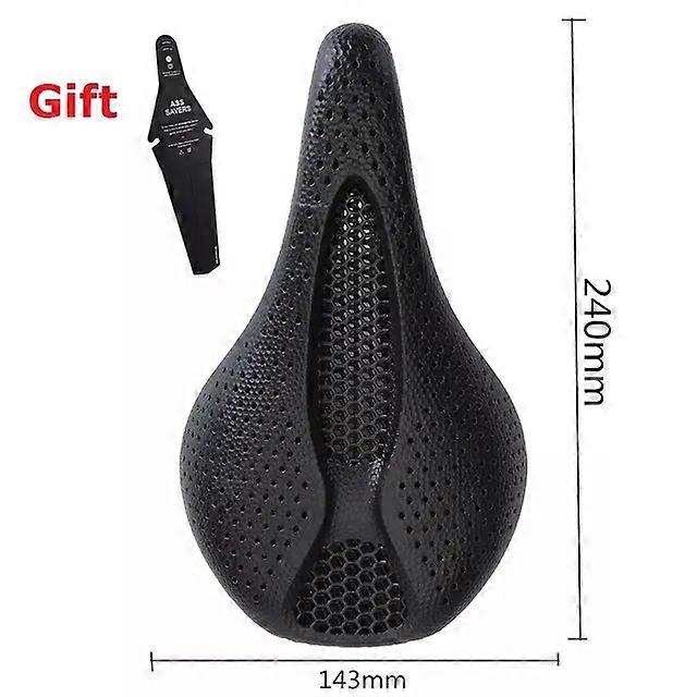 Bicycle 3D Printed Carbon Saddle Titanium Rails Ti Power Patented Material Comfortable Road Bike MTB Seat Cozy Honeycomb Cushion