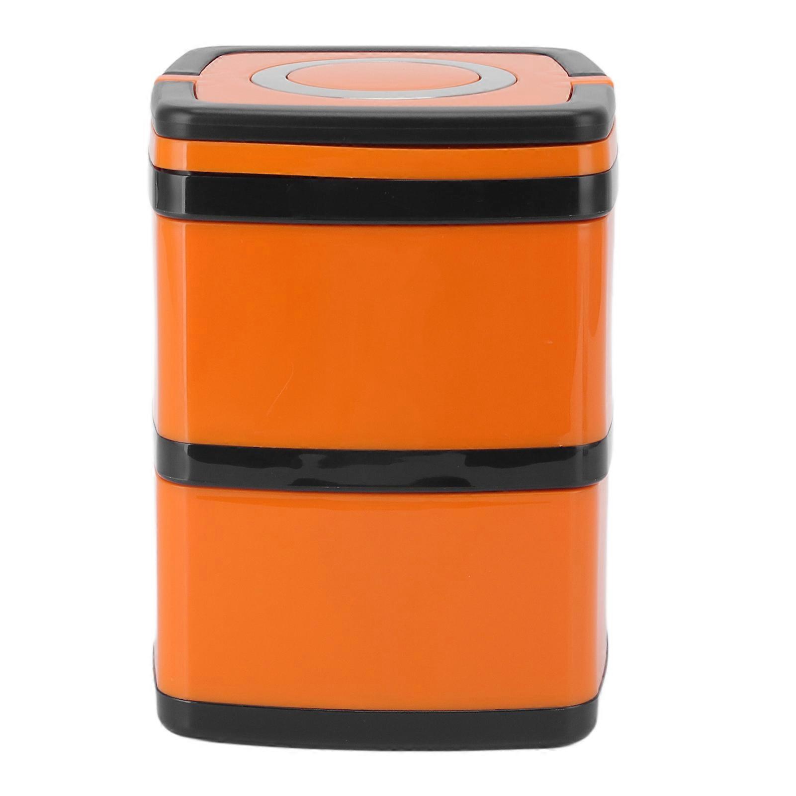 304 Stainless Steel Insulated Bento Box Leakproof Stackable Japanese Insulated Lunch Box for Students Office Workers Double Layer 1.5L