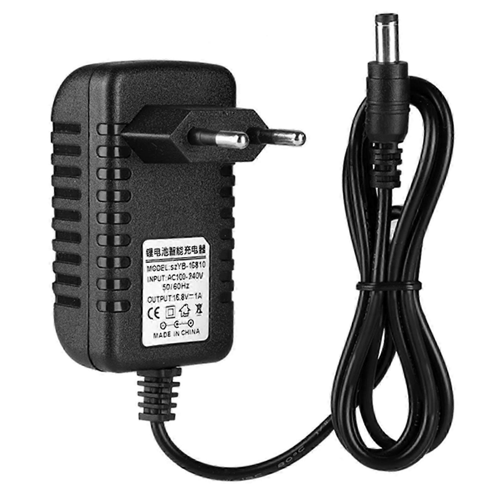 Hitzebeständiger 16,8 V / 1 A Li-Ionen-Ladegerät-Adapter 100-240 V Eingang Lithium-Ladegerät-Adapter EU-Stecker
