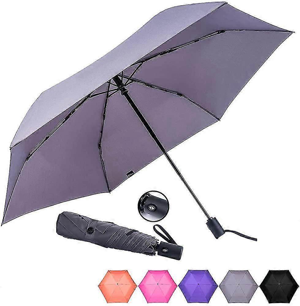 Small Folding Umbrella Compact Travel Umbrella Windproof And Automatic