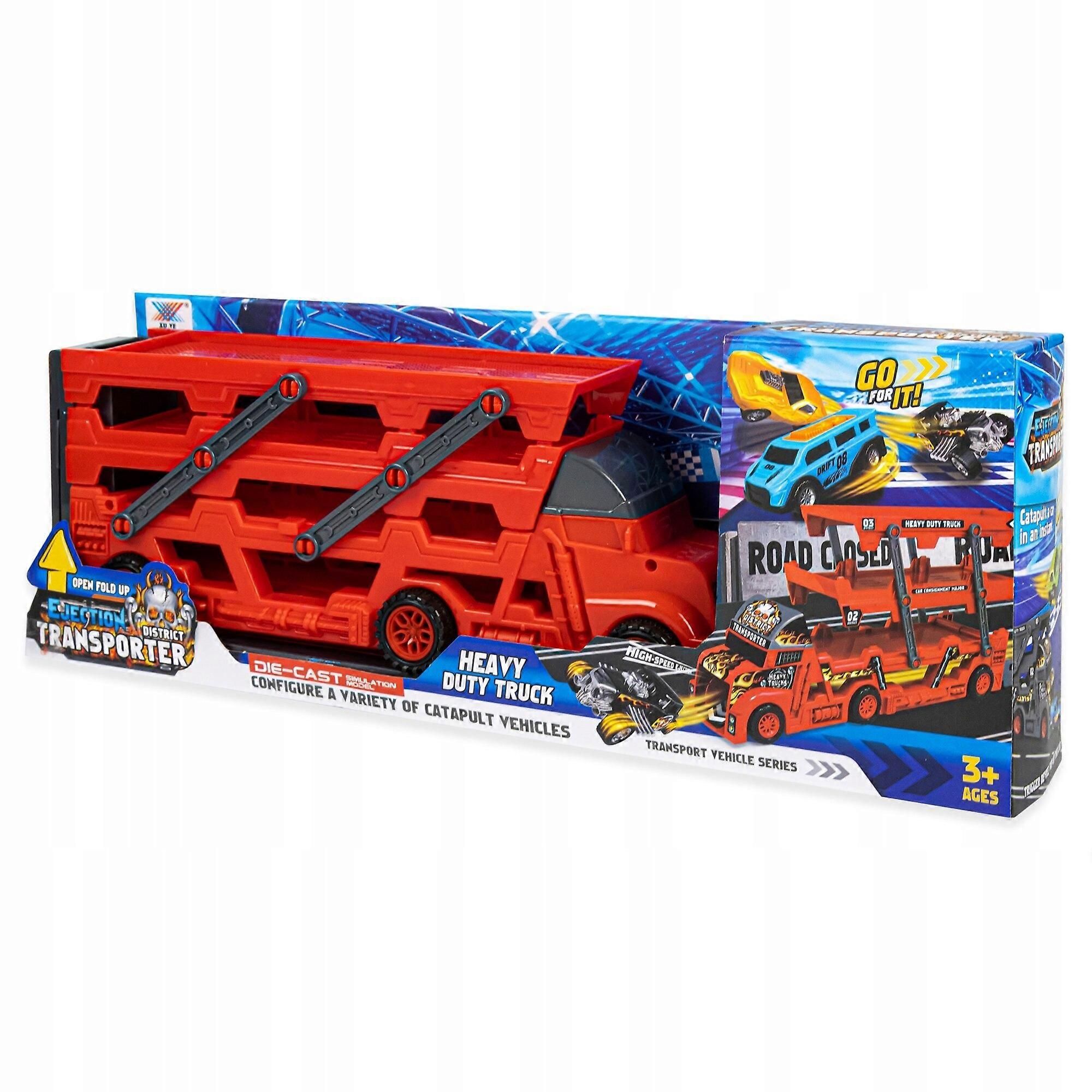 Ideal Gift For Little Champions, Expanding Race Track Truck With Foldable Trucks Toys, Multi-Functional Transform For Dynamic Play