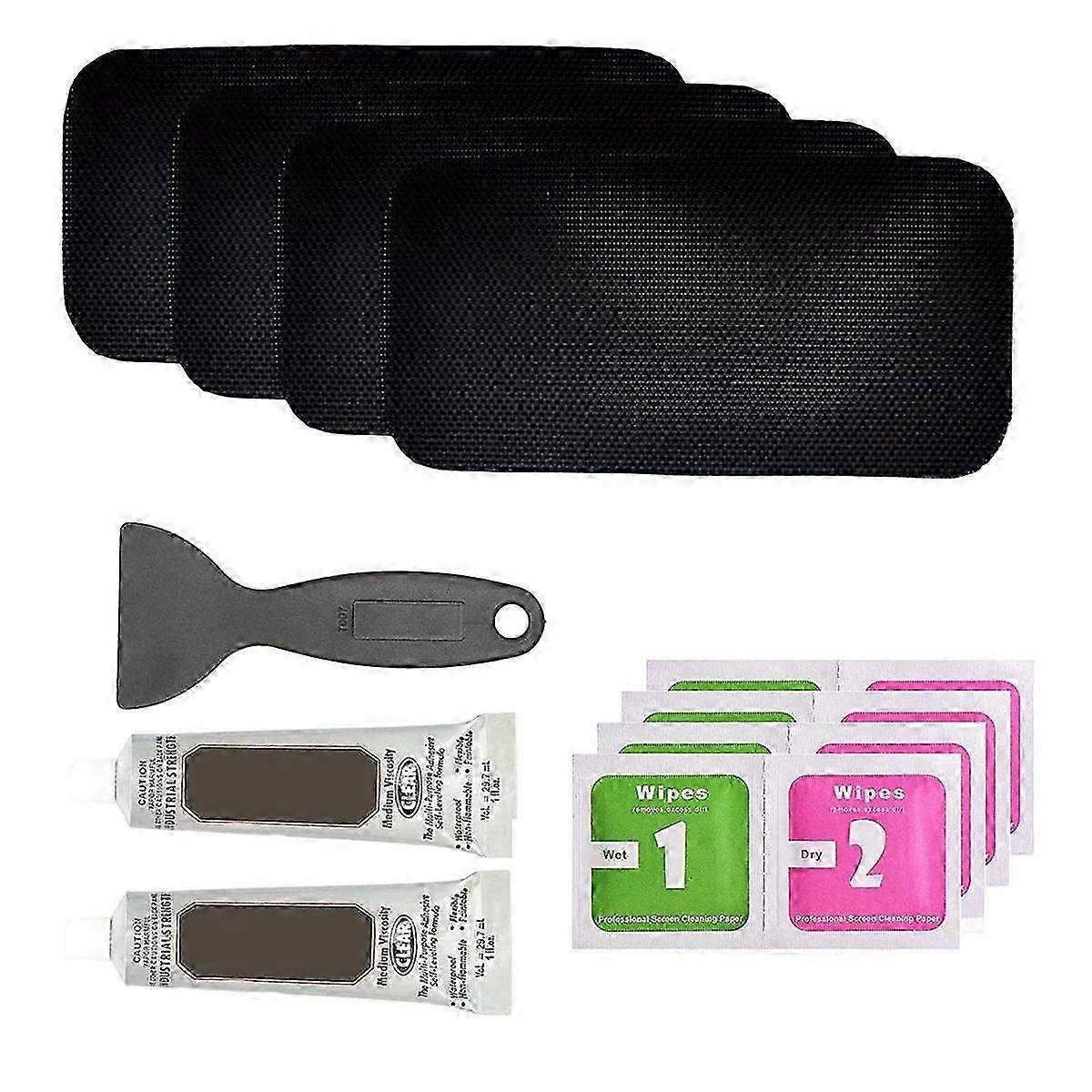 Trampoline Mat Repair Kit with Rectangular Patches for Tears Holes, Durable Outdoor Patch