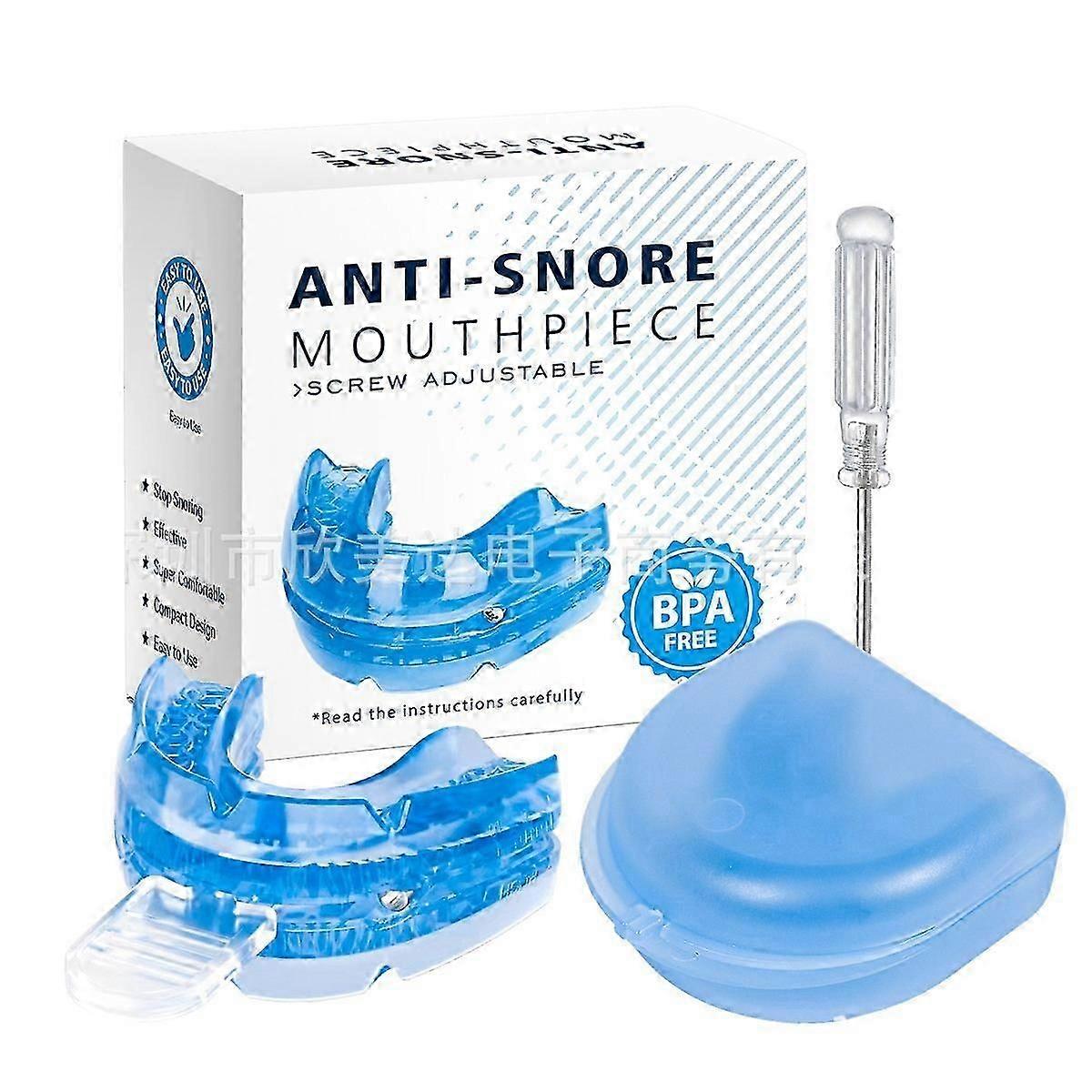 Anti Snoring Device, Anti Snoring Mouthpiece Mouth Guard - Effective Anti Snore Solution for Men and Women to Reclaim Peaceful Sleep
