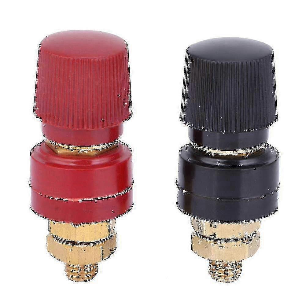 2pcs Terminal Binding Post, 555 Type Brass Pillar Terminal Block M8 Thread Diameter Binding Post 22 (haoyi) Walkbee 1635 B