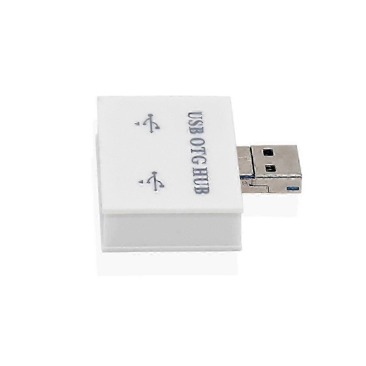 USB Hub Adapter Converter Male To Twin Charger Dual 2 Port compatible PC Computer Accessories USB 2.