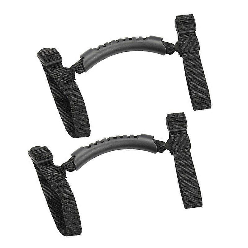 2Pcs Grip Handle for Handles Roll Bar Grab Handles for YJ TJ JK JKU 1987-2020(Black)