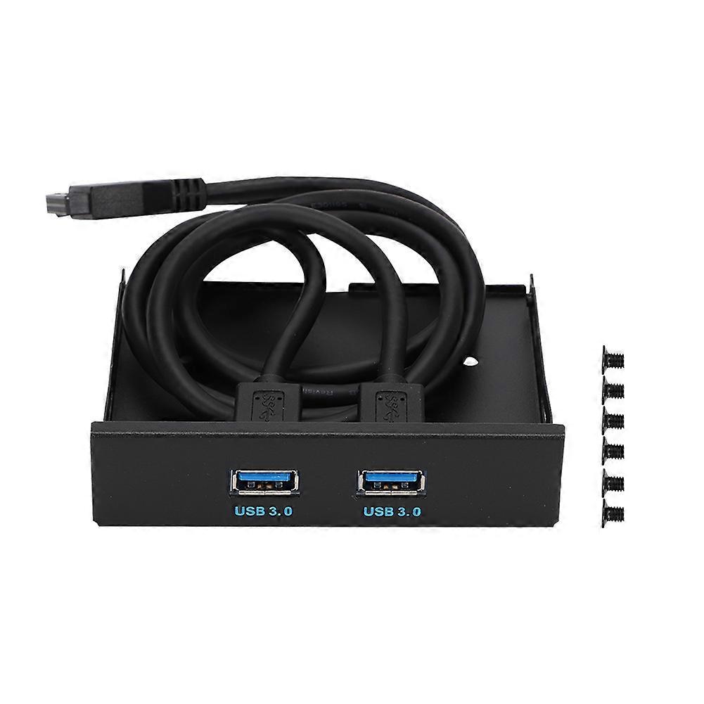 USB3.0 x2 9-pin Tinned Copper Wire Floppy Drive Front Panel