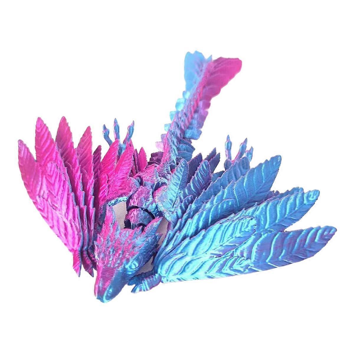 Dynamic Crystal Dragon 3D Printed Articulated Dragon,Laser