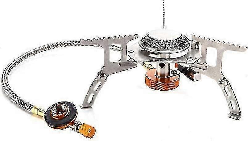 3500W Foldable Camping Gas Stove with Piezo Ignition, Outdoor Portable Stove Cooking