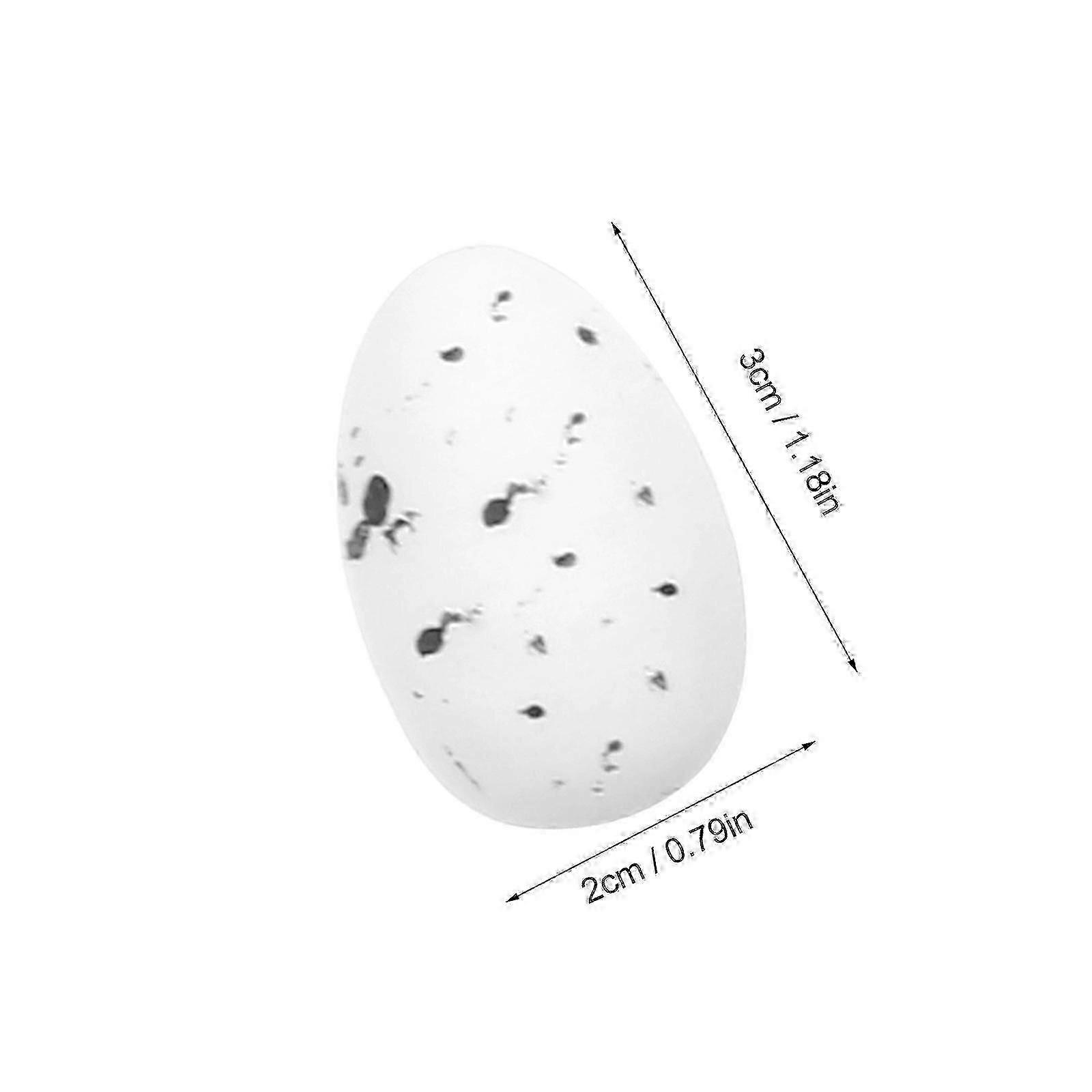 9pcs Simulation Colorful Plastic Easter-eggs Bright Plasticeggs Decorations Diy