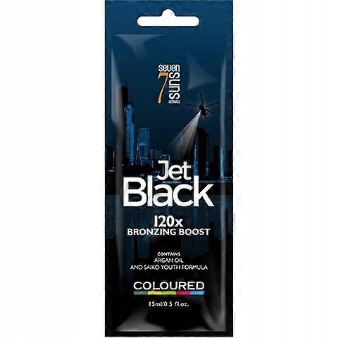 7suns jet black bronzer x120 for sunbathing sachet