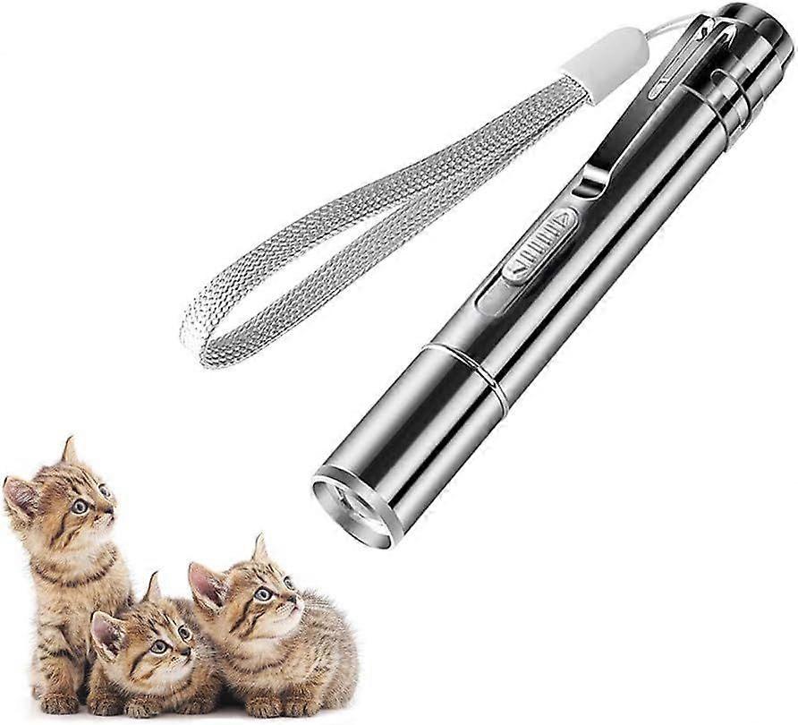 LED Pointer Cat Dog Toy Pet LED Light Light Pointer with USB Rechargeable Bonus Two Small Mice Toy