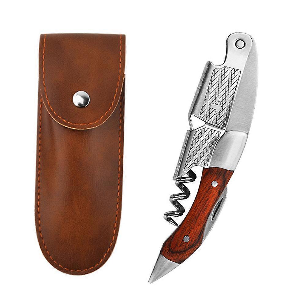 Wine Tool Kit, Ergonomic, Foil Cutter, Leather Case