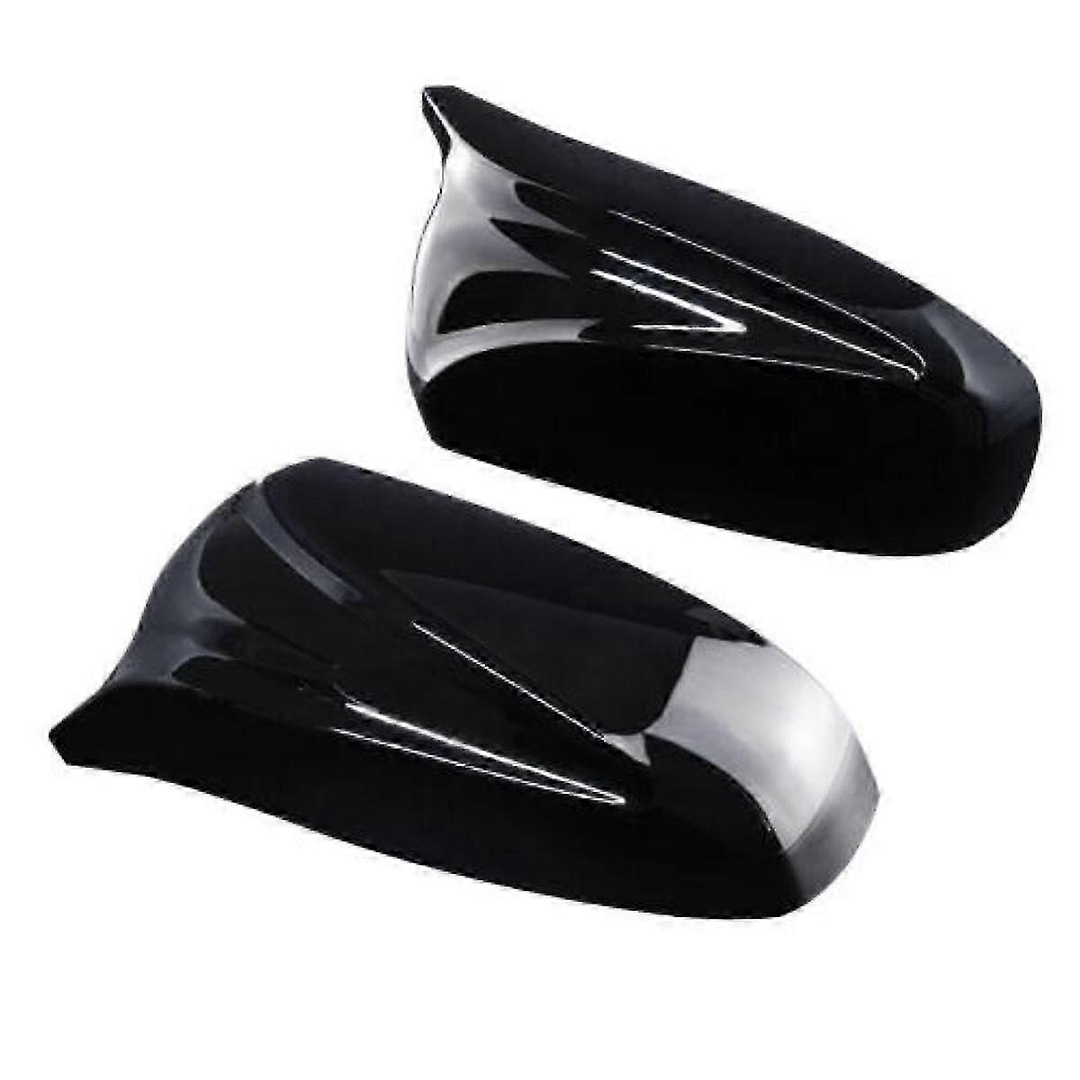 Gloss Black Side Mirror Cover Caps for X5 E70 X6 E71 2007-13