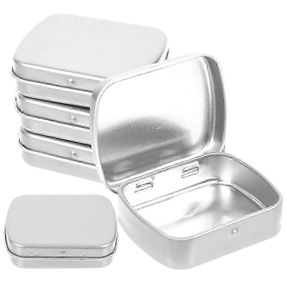 5Pcs Rectangular Candy Case Iron Sample Boxes Small Objects Organizer Small Storage Box