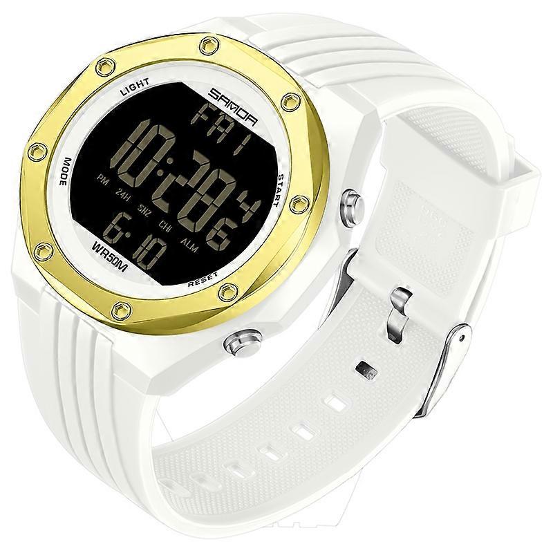 SANDA 6093 Waterproof Luminous Electronic Digital Watch