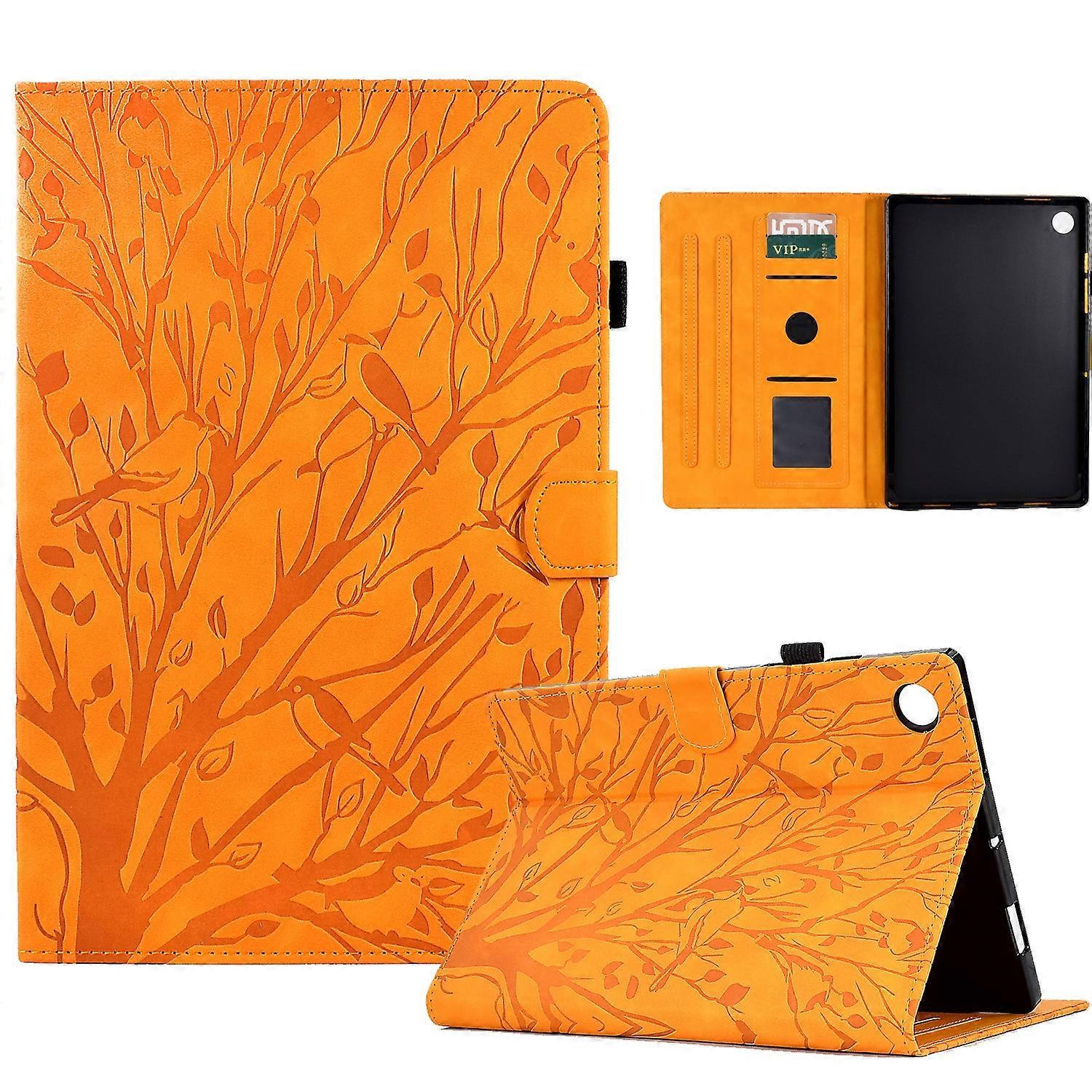 Fortune Tree Embossed Leather Smart Tablet Case