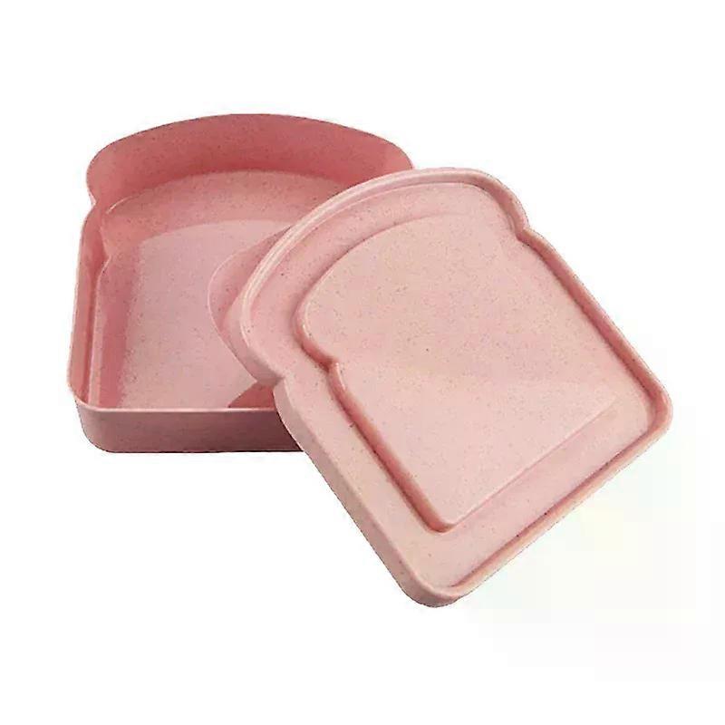 Sandwich Containers Lunch Box Toast Storage Box With Lid Eco-Friendly Lunch Food Container Microwavable Picnic Student