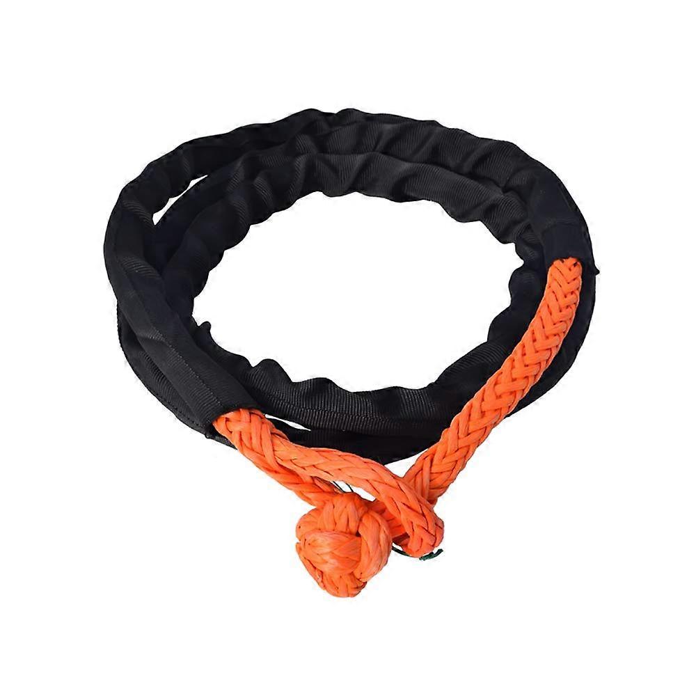 3 Feet Tree Saver Strap Recovery Soft Shackle with Protective Sleeve for Off-Road Self Recovery Vehicle Use