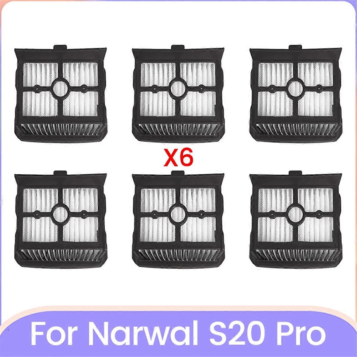 Vacuum Filter for S20 Pro Cordless Wet Dry Vacuum Cleaner Spare Parts High-Efficiency Filters 6PCS