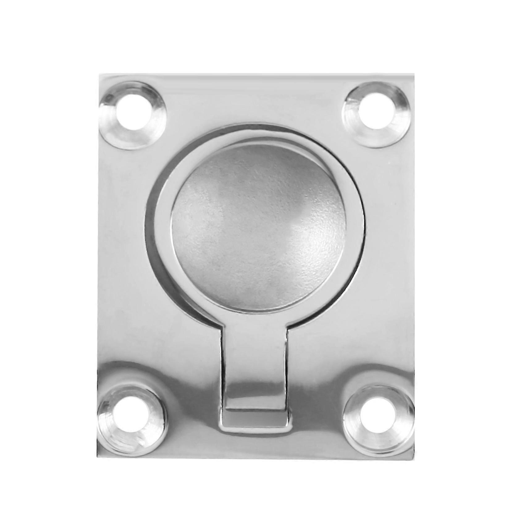 48 X 38Mm Boat Locker Hatch Latch Cabinet Flush Mount Ring Pull Handle Marine Surfing Hardware 316-JC