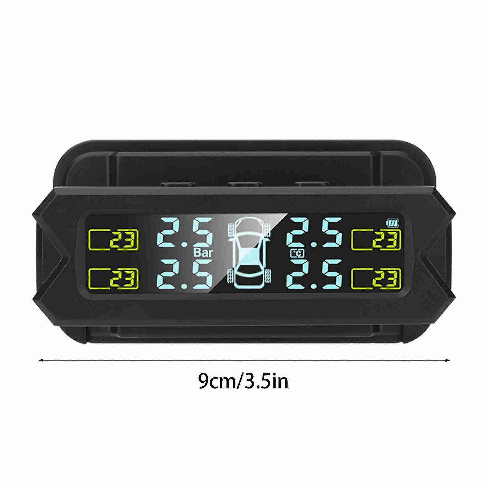 Tire Pressure Monitoring LCD Screen Auto Backlight Solar Powered Tire Pressure Monitoring System