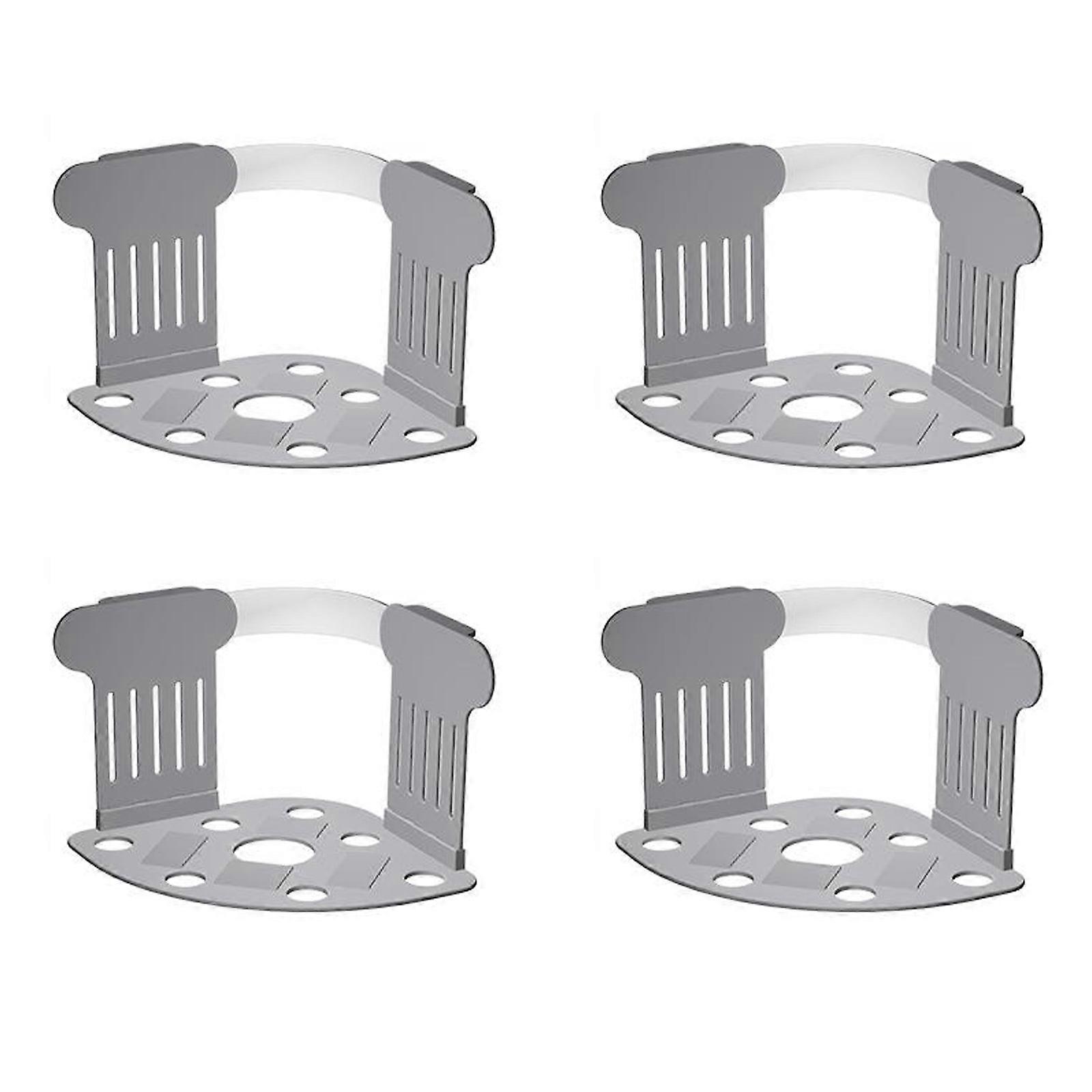 4pcs Invisible Bed Sheet Holders Bedsheet Corner Tightener Clips Safe for Hotels and Home Wrinkle Proof Mattress Clips  Gray