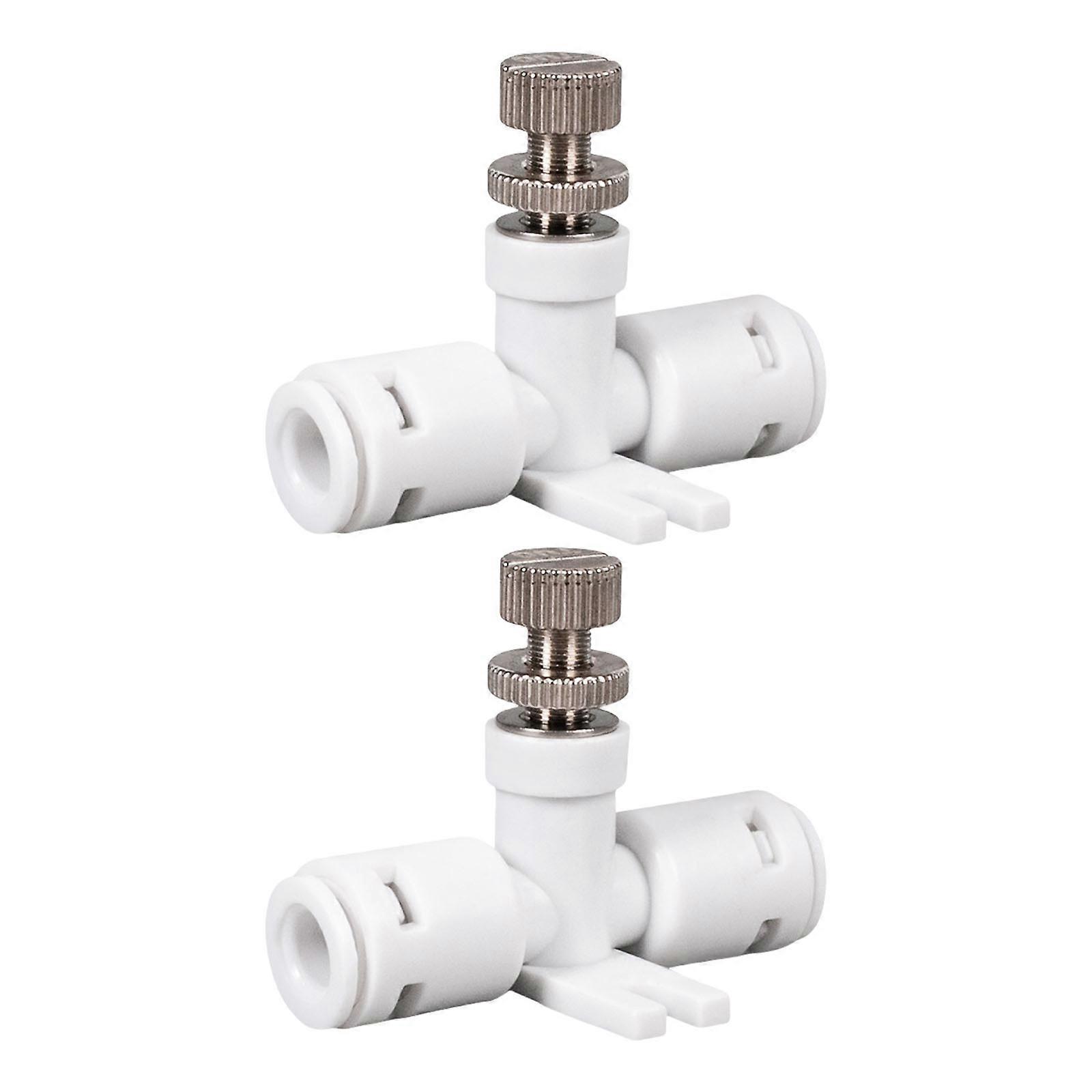 2 Pieces Leak Proof Hose RO Water Speed Controller Waterflow Controller Adjust Valves Connector Fitting Accessories
