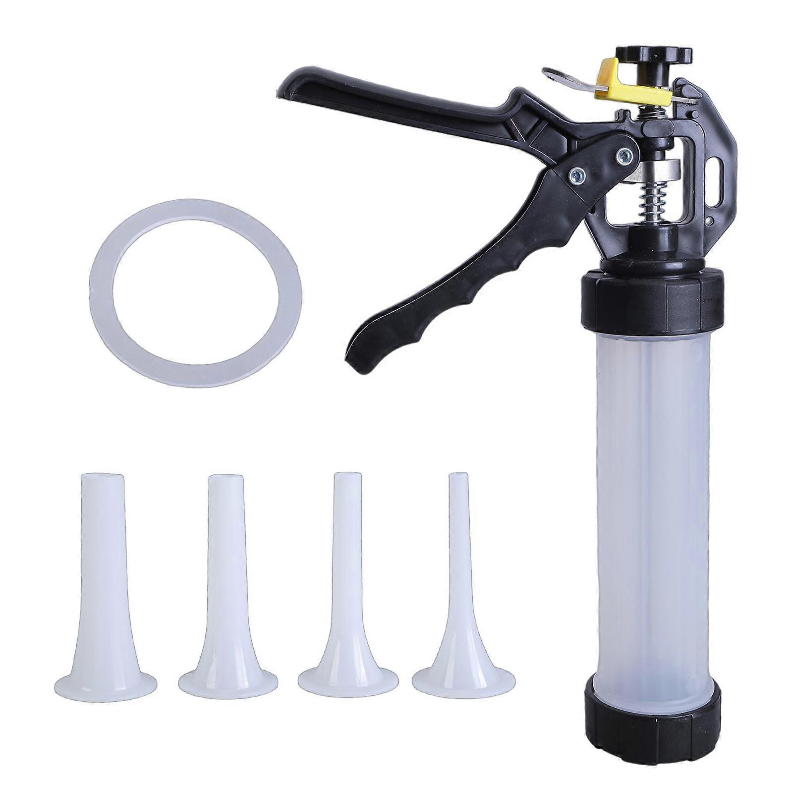 Manual Sausage Stuffer with Multiple Filling Nozzles Large Capacity Meat Stuffing Machine Hand Operated Salami Maker