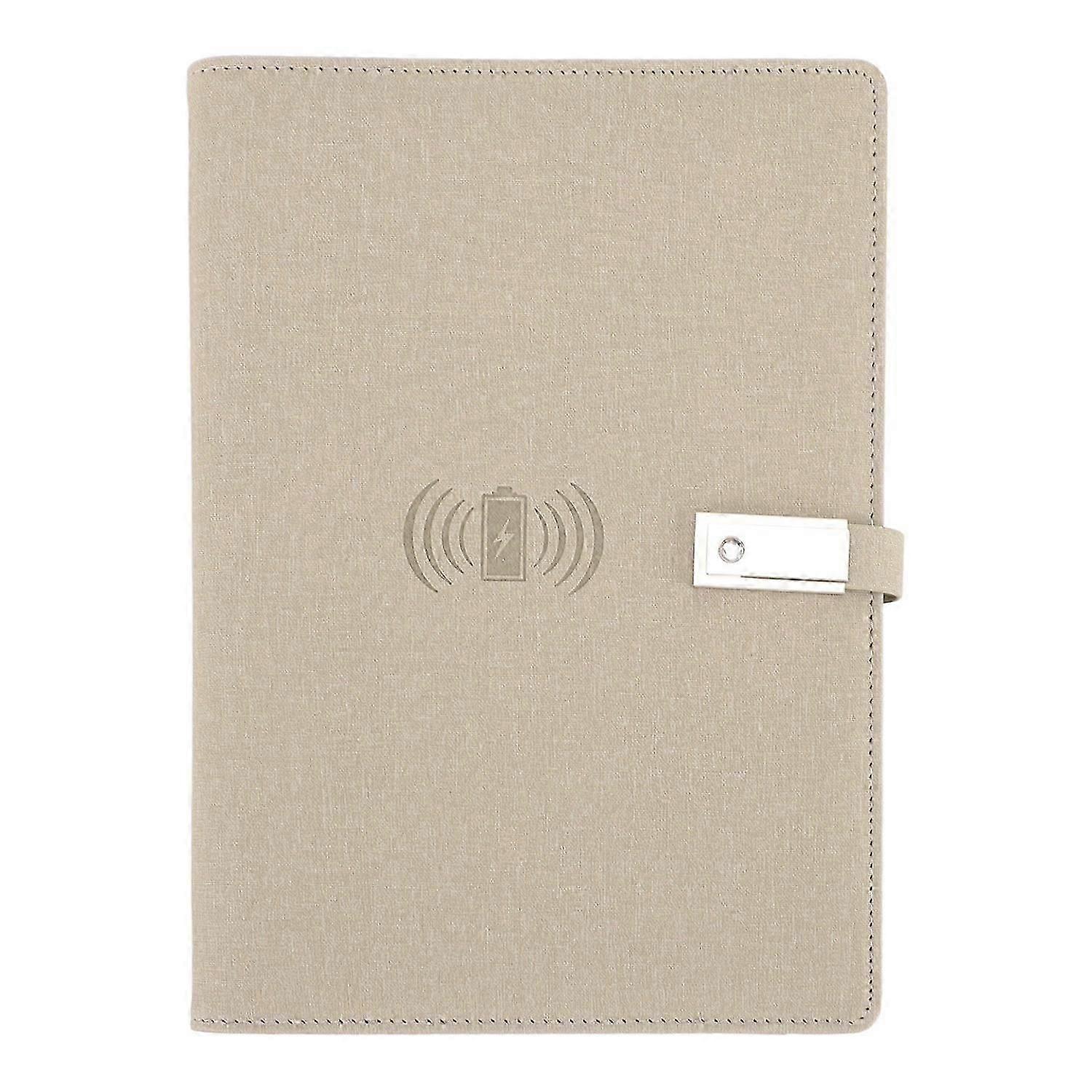 160 Pages Wireless Charging Notebook Smart Notebook 8000mah Mobile Power Notebook With Usb Flash Dri