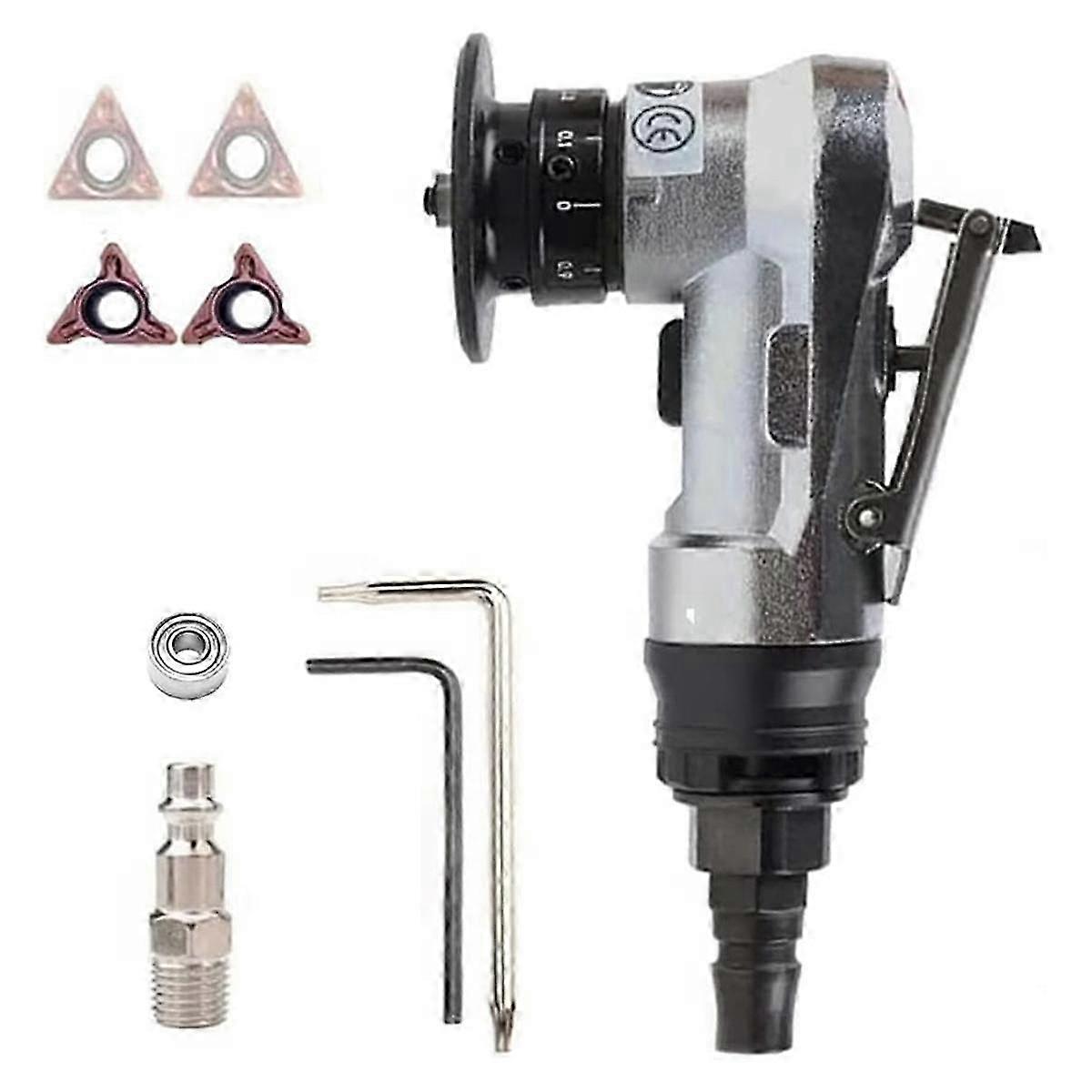 Mini Chamfering Machine, Pneumatic Beveling Machine for Inner Hole Deburring Linear,1/4 Inch Intake