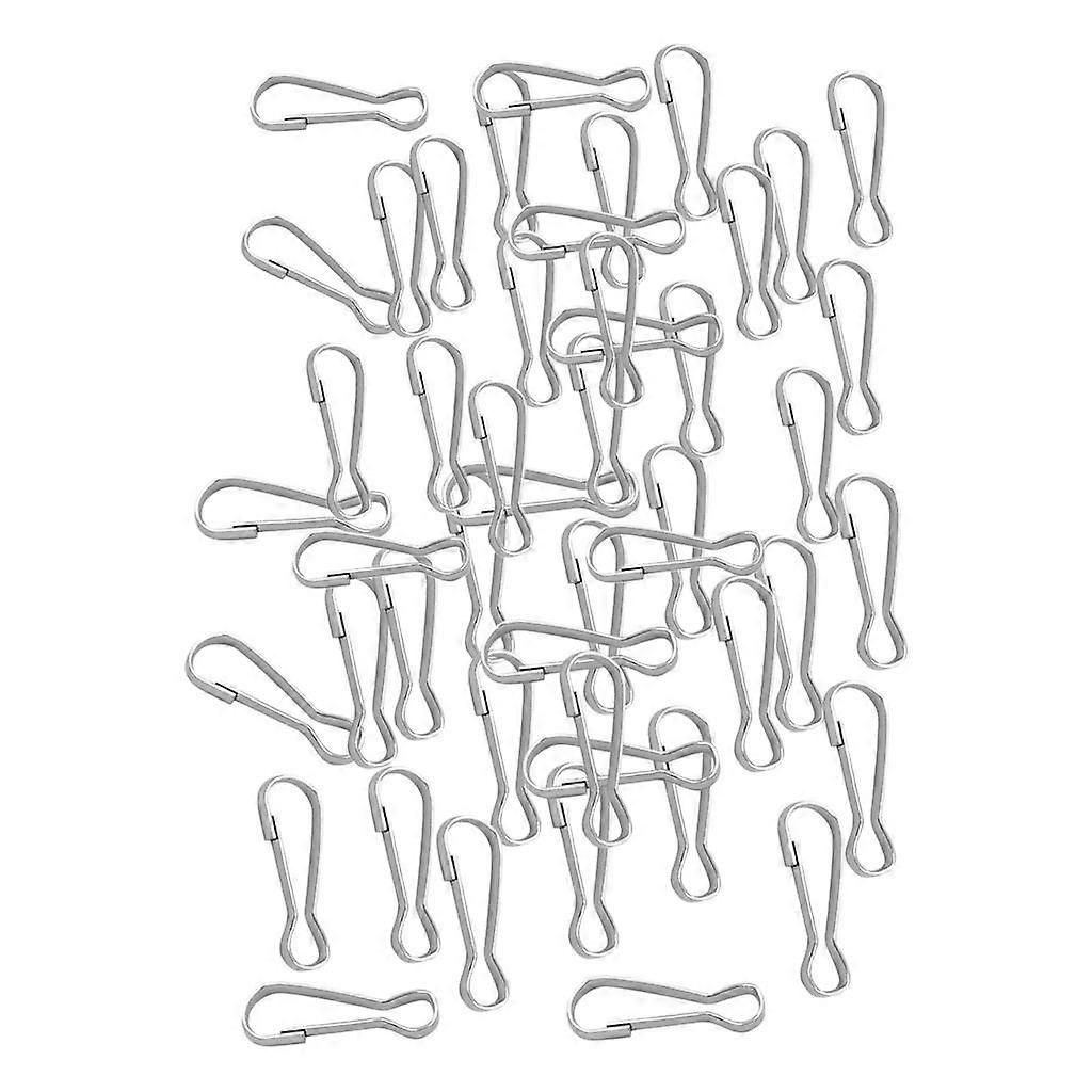 60x Metal Spring Hooks Lanyard Hook Purse Clip Zipper Pull Keychain Keyring