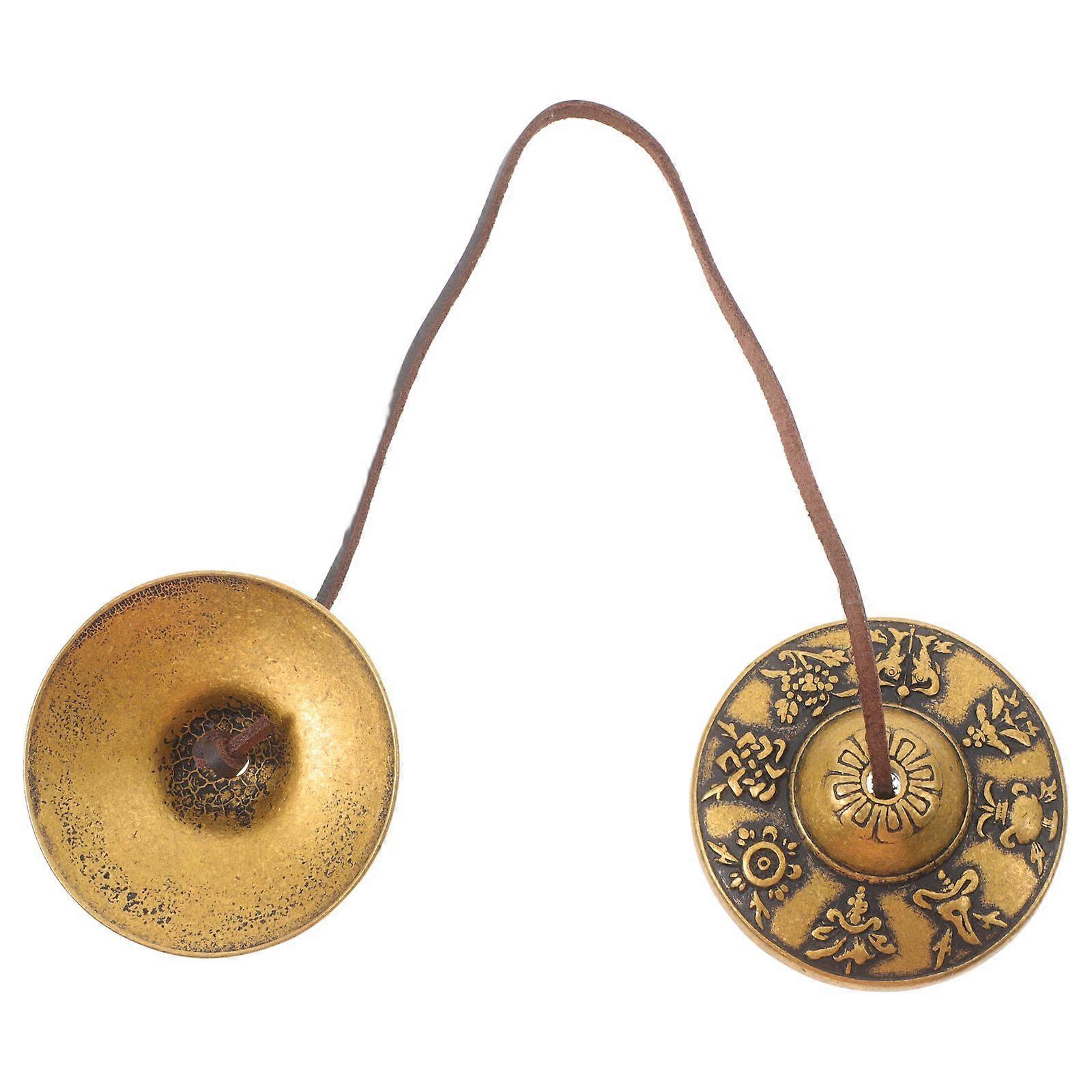 Vintage Brass Bell Meditation Bell Yoga Bell For Spiritual Feng Shui Meditation Accessories Supplies