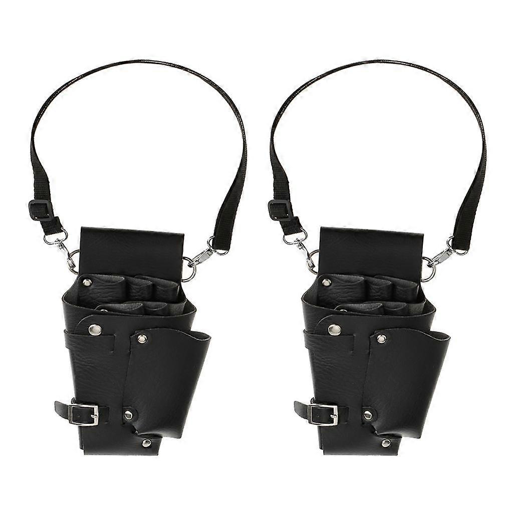 2Pcs Multifunctional Soft PU Combs Tools Waist Bag