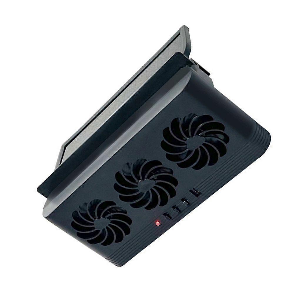 Cooling System Front Rear Window Exhaust Fan USB Charging Battery Solar Powered