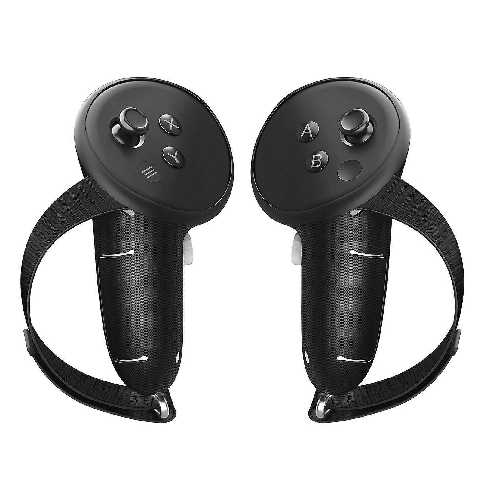 Upgraded Controller Grips Cover for 3 Accessories with Battery Opening Cover and Adjustable Straps Protector Cover Multicolor