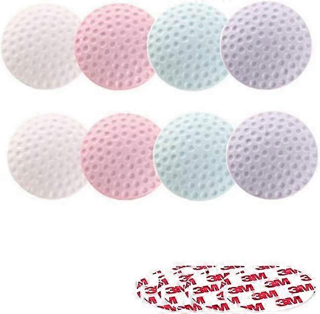 Doorstops Set Of 8 Pieces Multifunctional Door Stop Locks Handle Pads Furniture Set Soft Rubber Pads 4 Colors Flower Pots Mats Floor Wall Protectors