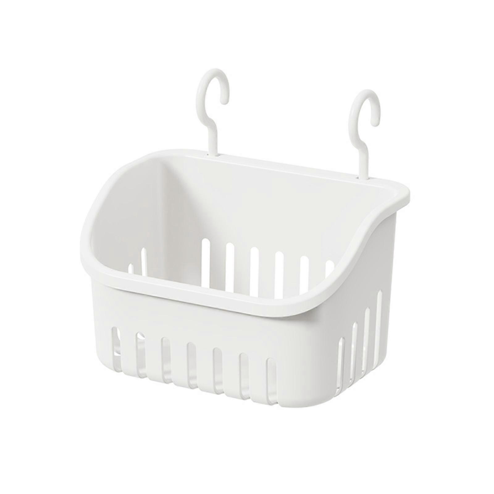 Hanging Storage Basket with Hooks Hollow Out Draining Organizer Holder small